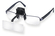 Лупа-клип бинокулярная с креплением на очки laboCLIP, 74.5х28 мм, 1.7х